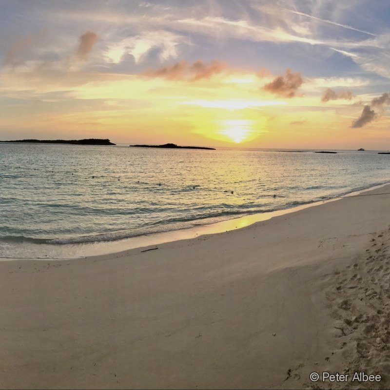 Sunset Over the Out-Islands, Bahamas